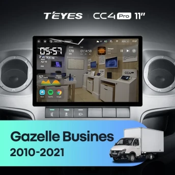 Штатная магнитола Teyes CC4 Pro 8/128 GAZ Gazelle Busines (2010-2021) F2 (11")