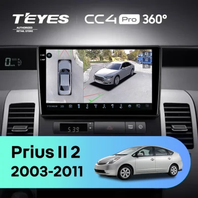 Штатная магнитола Teyes CC4 Pro 360 8/128 Toyota Prius XW20 II (2003-2011) F2