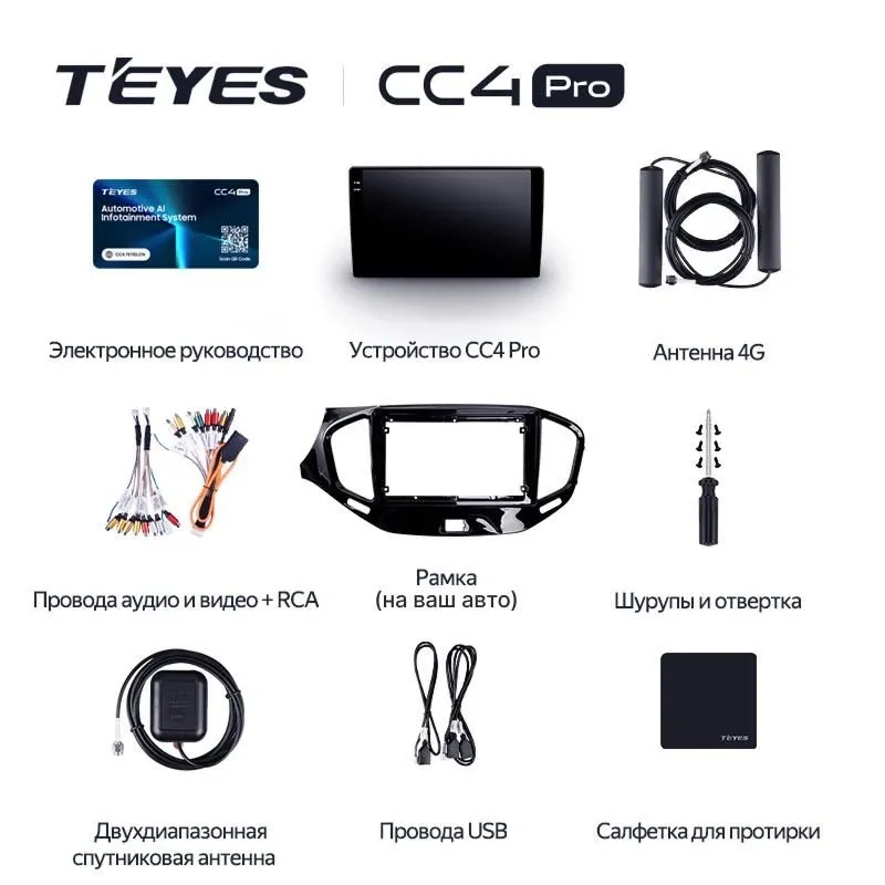 Штатная магнитола Teyes CC4 Pro 8/128 Hyundai Elantra 6 (2015-2018) Тип-B