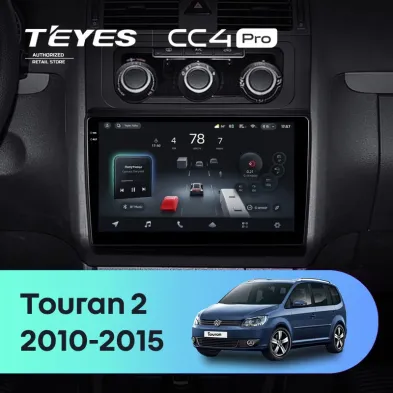 Штатная магнитола Teyes CC4 Pro 8/128 Volkswagen Touran 2 1T (2010-2015)