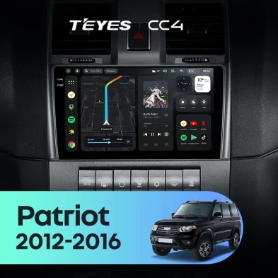 Штатная магнитола Teyes CC4 8/128 UAZ Patriot (2012-2016)