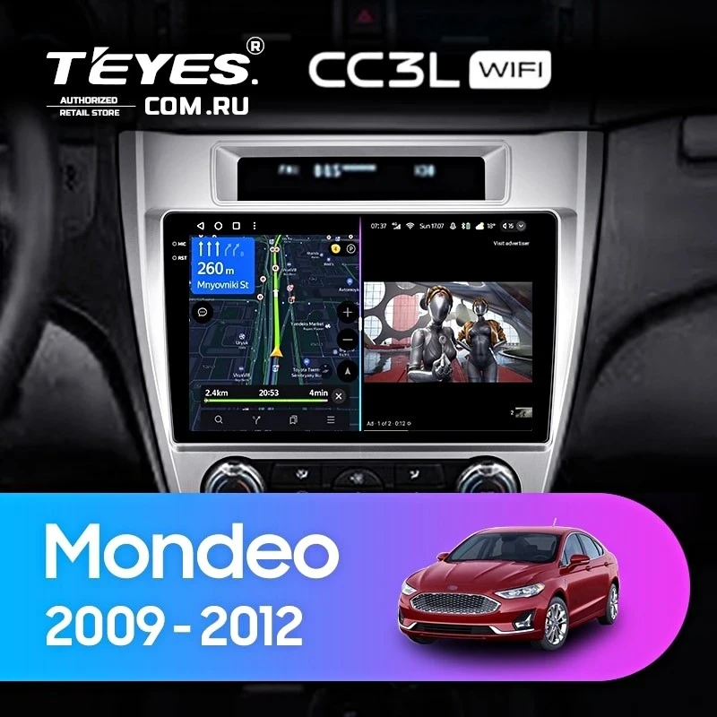 Штатная магнитола Teyes CC3L WiFi 2/32 Ford Mondeo (2009-2012) F3 (US EDITION)