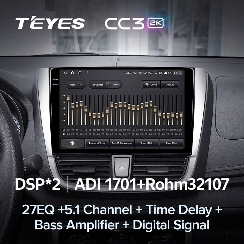 Штатная магнитола Teyes CC3 2K 6/128 Toyota Yaris L (2016-2019)