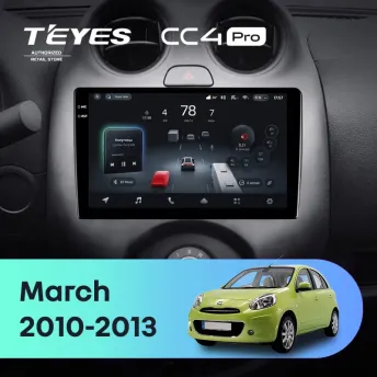 Штатная магнитола Teyes CC4 Pro 8/128 Nissan March K13 (2010-2013)