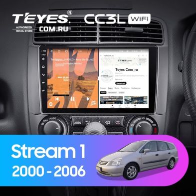 Штатная магнитола Teyes CC3L WiFi 2/32 Honda Stream 1 (2000-2006) F1