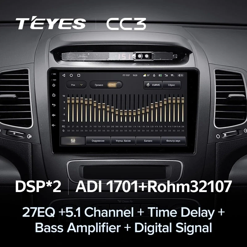 Штатная магнитола Teyes CC3 4/32 Kia Sorento 2 II XM (2012-2021) F1