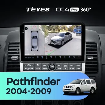 Штатная магнитола Teyes CC4 Pro 360 12/256 Nissan Pathfinder R51 (2004-2009) F2