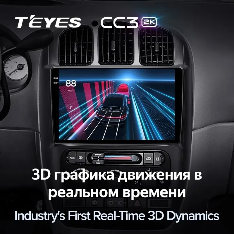 Штатная магнитола Teyes CC3 2K 4/32 Chrysler Town &amp; Country 4 RS (2000-2007) Тип-B