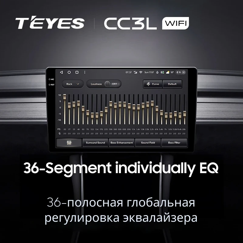 Штатная магнитола Teyes CC3L WiFi 2/32 Toyota Roomy (2016-2020) Правый руль