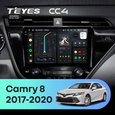 Штатная магнитола Teyes CC4 6/64 Toyota Camry 8 XV 70 (2017-2020) F1