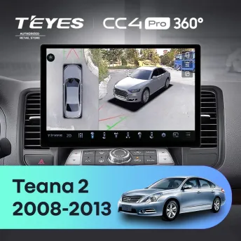 Штатная магнитола Teyes CC4 Pro 360 12/256 Nissan Teana J32 (2008-2013) Тип-A (13")