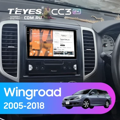 Штатная магнитола Teyes CC3 2K 6/128 Nissan Wingroad 3 Y12 (2005-2018)