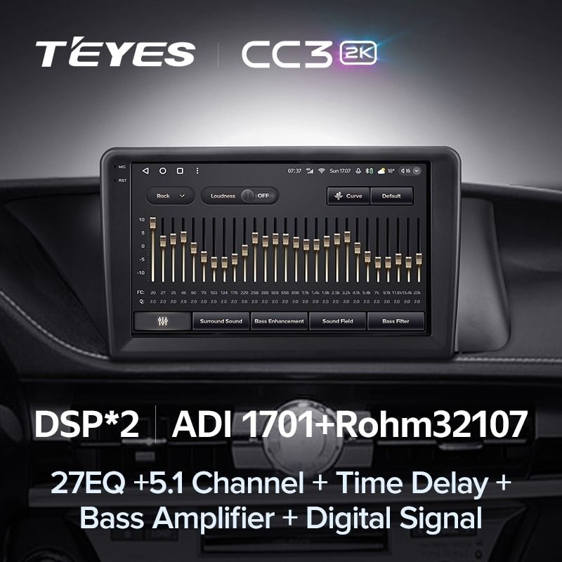 Штатная магнитола Teyes CC3 2K 6/128 Lexus ES ES200 ES250 ES300h ES350 XV60 VI (2012-2018) Тип-C