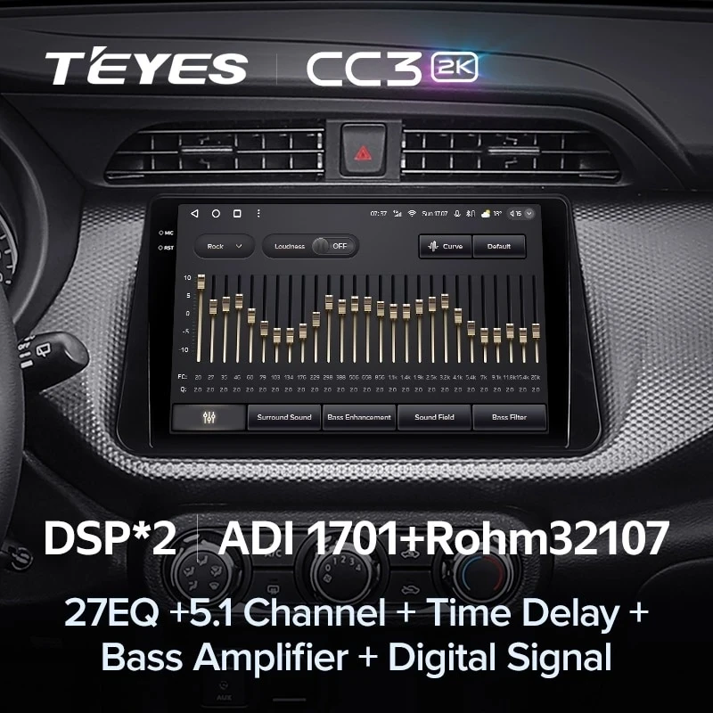 Штатная магнитола Teyes CC3 2K 4/32 Nissan Kicks P15 (2017-2021)