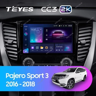 Штатная магнитола Teyes CC3 2K 4/32 Mitsubishi Pajero Sport 3 (2016-2018)
