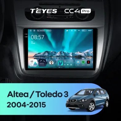 Штатная магнитола Teyes CC4 Pro 8/128 Seat Altea 5P (2004-2015)