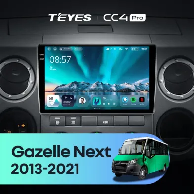 Штатная магнитола Teyes CC4 Pro 8/128 для GAZ Gazelle Next (2013-2021) F3