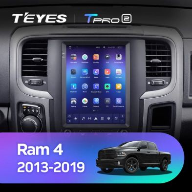 Штатная магнитола Tesla style Teyes TPRO 2 4/32 Dodge Ram 4 IV DJ DS (2013-2019) Тип-A