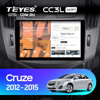 Штатная магнитола Teyes CC3L WiFi 2/32 Chevrolet Cruze J300 J308 (2012-2015) F1