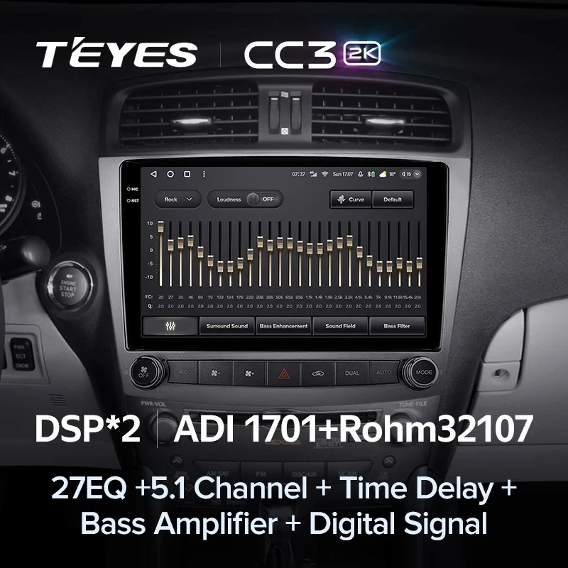 Штатная магнитола Teyes CC3 2K 6/128 Lexus IS250 XE20 (2005-2013) (Lp)