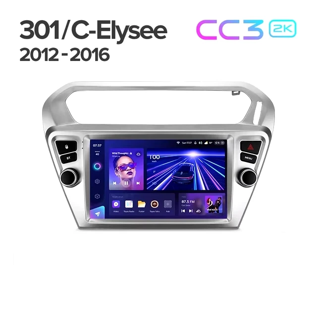Штатная магнитола Teyes CC3 2K 360 6/128 Citroen C-Elysee (2012-2016) F1