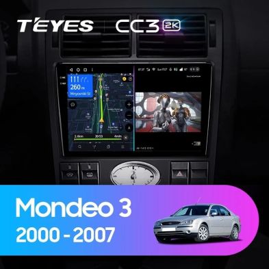 Штатная магнитола Teyes CC3 2K 4/64 Ford Mondeo 3 (2000-2007) F1