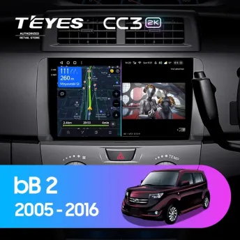 Штатная магнитола Teyes CC3 2K 360 6/128 Toyota bB 2 QNC20 (2005-2016)