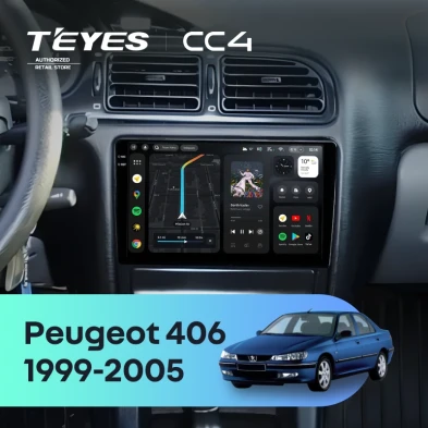 Штатная магнитола Teyes CC4 8/128 Peugeot 406 (1999-2005)