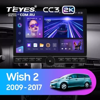 Штатная магнитола Teyes CC3 2K 6/128 Toyota Wish 2 XE20 (2009-2017) (13" с кнопками)