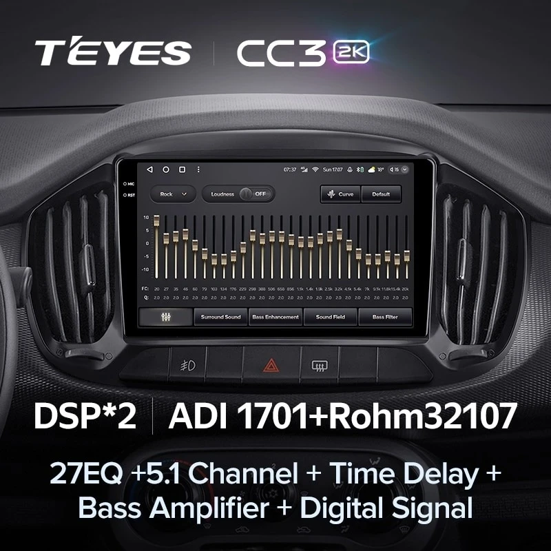 Штатная магнитола Teyes CC3 2K 360 6/128 Fiat Uno (2014-2020)