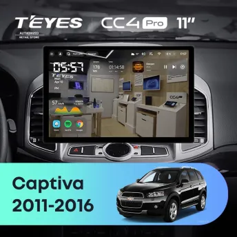 Штатная магнитола Teyes CC4 Pro 8/128 Chevrolet Captiva 1 (2011-2016) F2 (11")