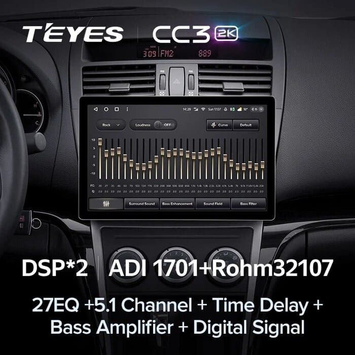 Штатная магнитола Teyes CC3 2K 4/64 Mazda 6 2 GH (2007-2012) (13")