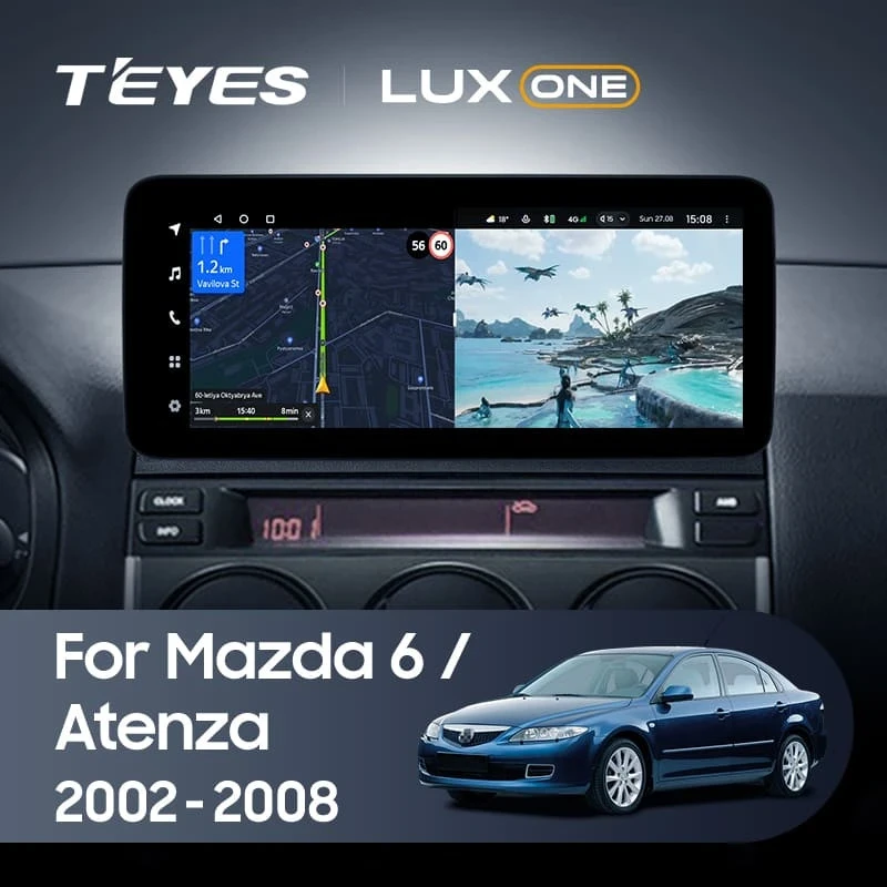 Штатная магнитола Teyes LUX ONE 360 6/128 Mazda 6 (2002-2008)