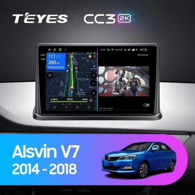 Штатная магнитола Teyes CC3 2K 4/64 Changan Alsvin V7 (2014-2018)