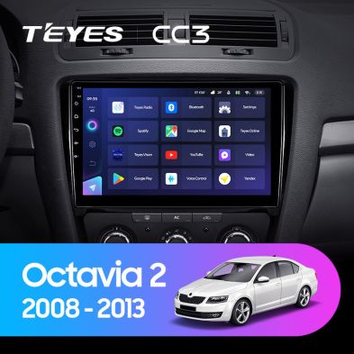 Штатная магнитола Teyes CC3 4/32 Skoda Octavia 2 A5 (2008-2013)