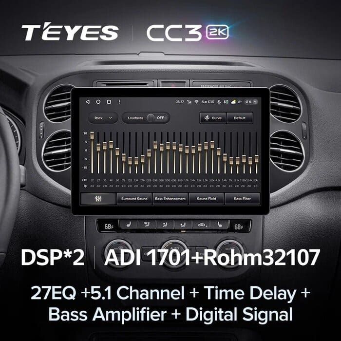 Штатная магнитола Teyes CC3 2K 4/32 Volkswagen Tiguan 1 NF (2006-2016) F1 (11")