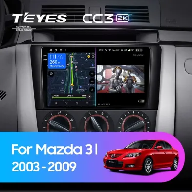 Штатная магнитола Teyes CC3 2K 6/128 Mazda 3 1 BK (2003-2009)
