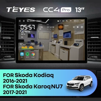 Штатная магнитола Teyes CC4 Pro 8/128 Skoda Karoq (2017-2021) F2 (13")