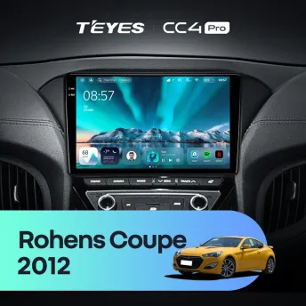 Штатная магнитола Teyes CC4 Pro 8/128 Hyundai Rohens Coupe 2012+ F3