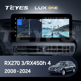 Штатная магнитола Teyes LUX ONE 6/128 Lexus RX450h 4 AL20 (2015-2024) Тип-D