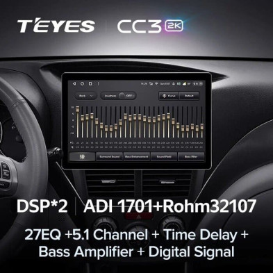 Штатная магнитола Teyes CC3 2K 6/128 Subaru Forester 3 SH (2007-2013) (13")