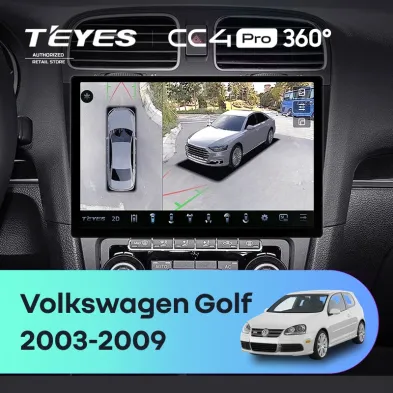 Штатная магнитола Teyes CC4 Pro 360 12/256 Volkswagen Golf (2003-2009) (11")
