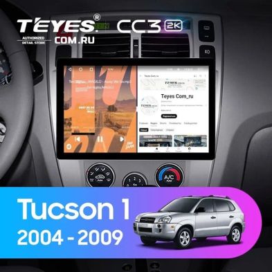Штатная магнитола Teyes CC3 2K 4/32 Hyundai Tucson 1 (2004-2009) F1 (13")
