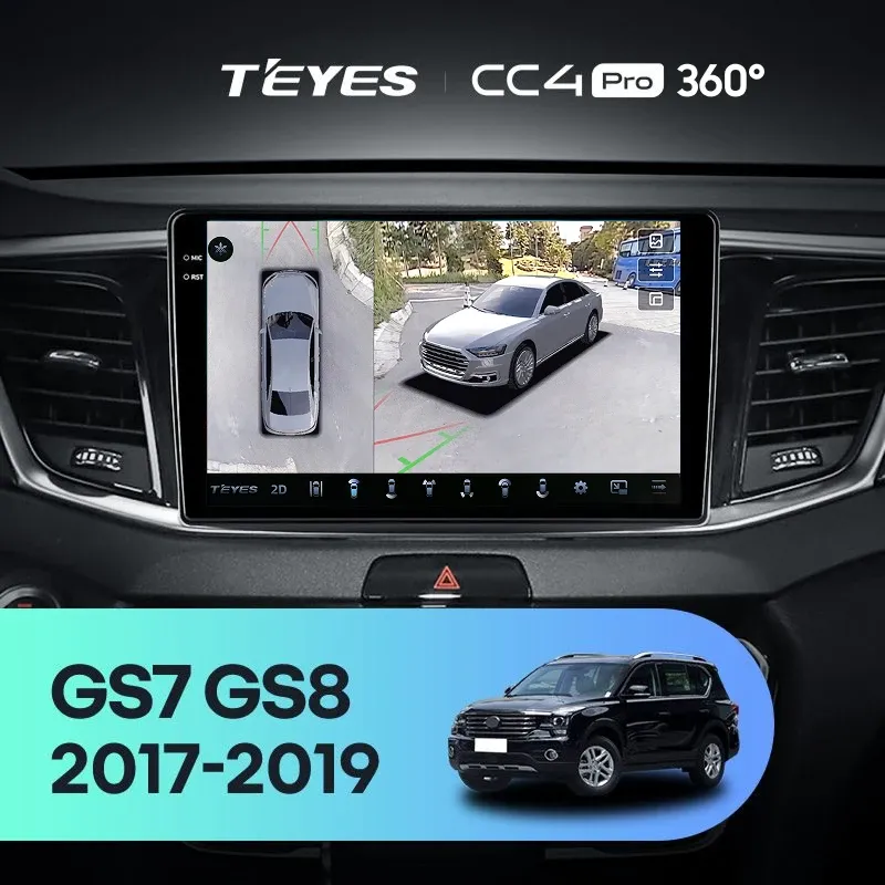 Штатная магнитола Teyes CC4 Pro 360 8/128 GAC GS7 GS8 (2017-2019)