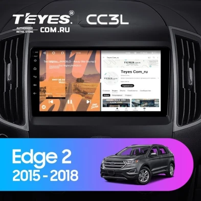 Штатная магнитола Teyes CC3L 4/32 Ford Edge 2 (2015-2018) F1