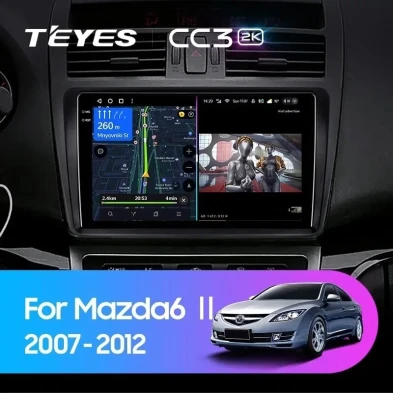 Штатная магнитола Teyes CC3 2K 6/128 Mazda 6 GG (2002-2007)