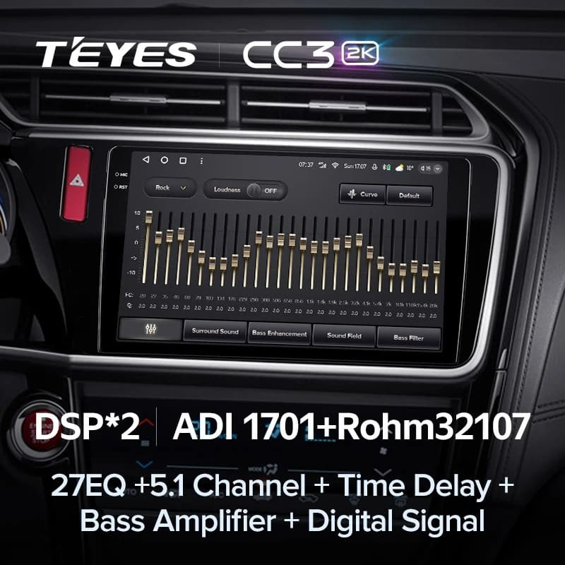 Штатная магнитола Teyes CC3 2K 4/64 Honda City (2014-2017) Тип-B