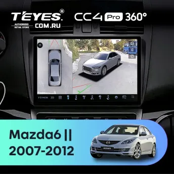 Штатная магнитола Teyes CC4 Pro 360 12/256 Mazda 6 GG (2002-2007) (11")