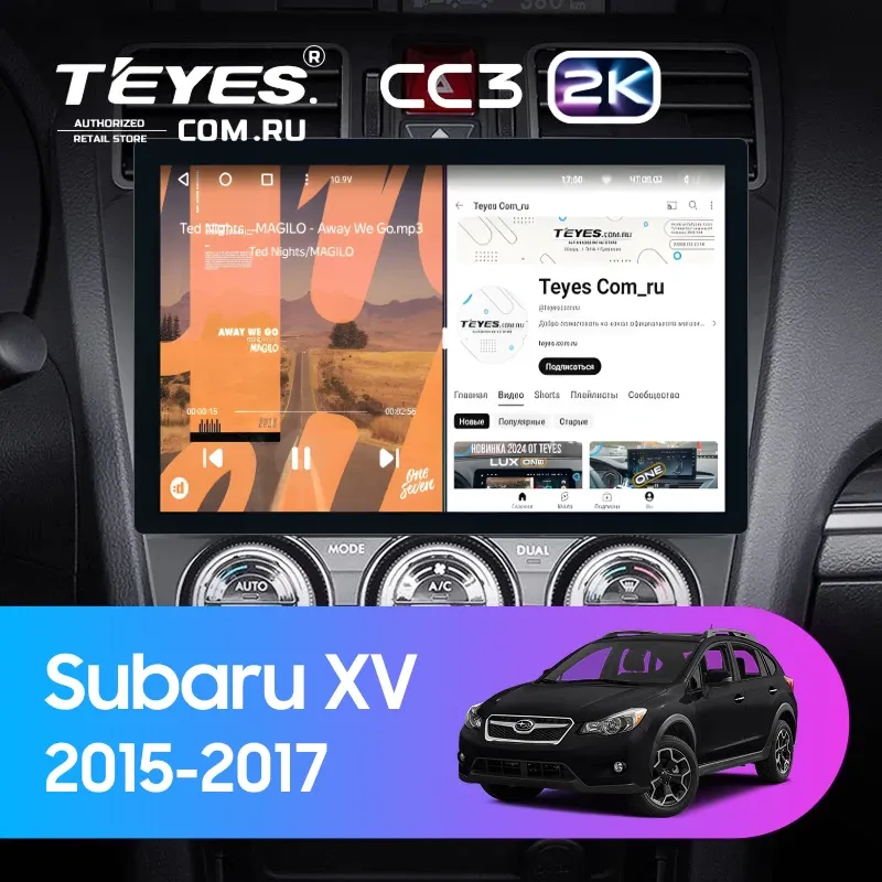 Штатная магнитола Teyes CC3 2K 4/64 Subaru XV (2015-2017) F1 (11")