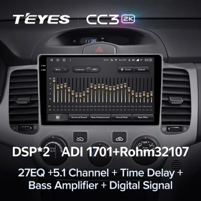 Штатная магнитола Teyes CC3 2K 4/64 Kia Optima 2 MG (2005-2008)